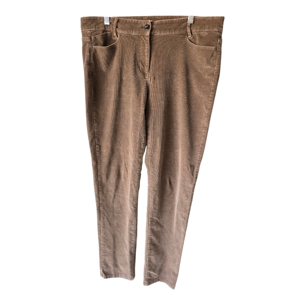 J Jill Coudoury Women Pants Sz 10 Beige Mid Rise Strecth 34x40 Cozy